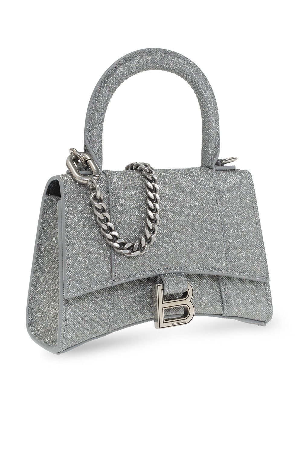 Silver 2025 hourglass bag